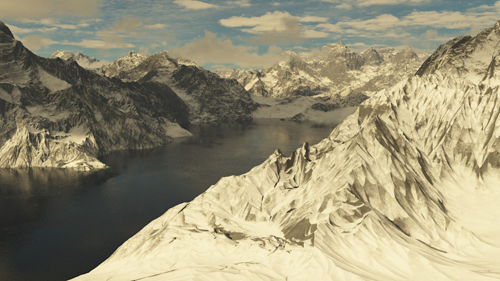 Alpine Lake Art | Robert Duvall Landscape Paintings
