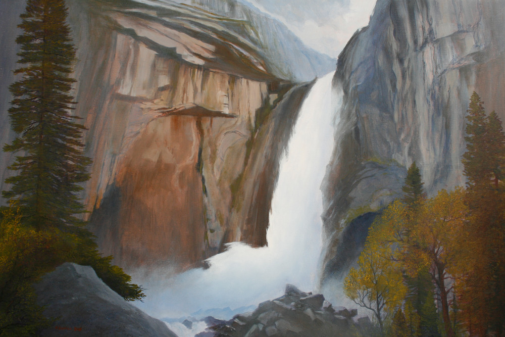 Lower Yosemite Falls  Art | Robert Duvall Landscape Paintings