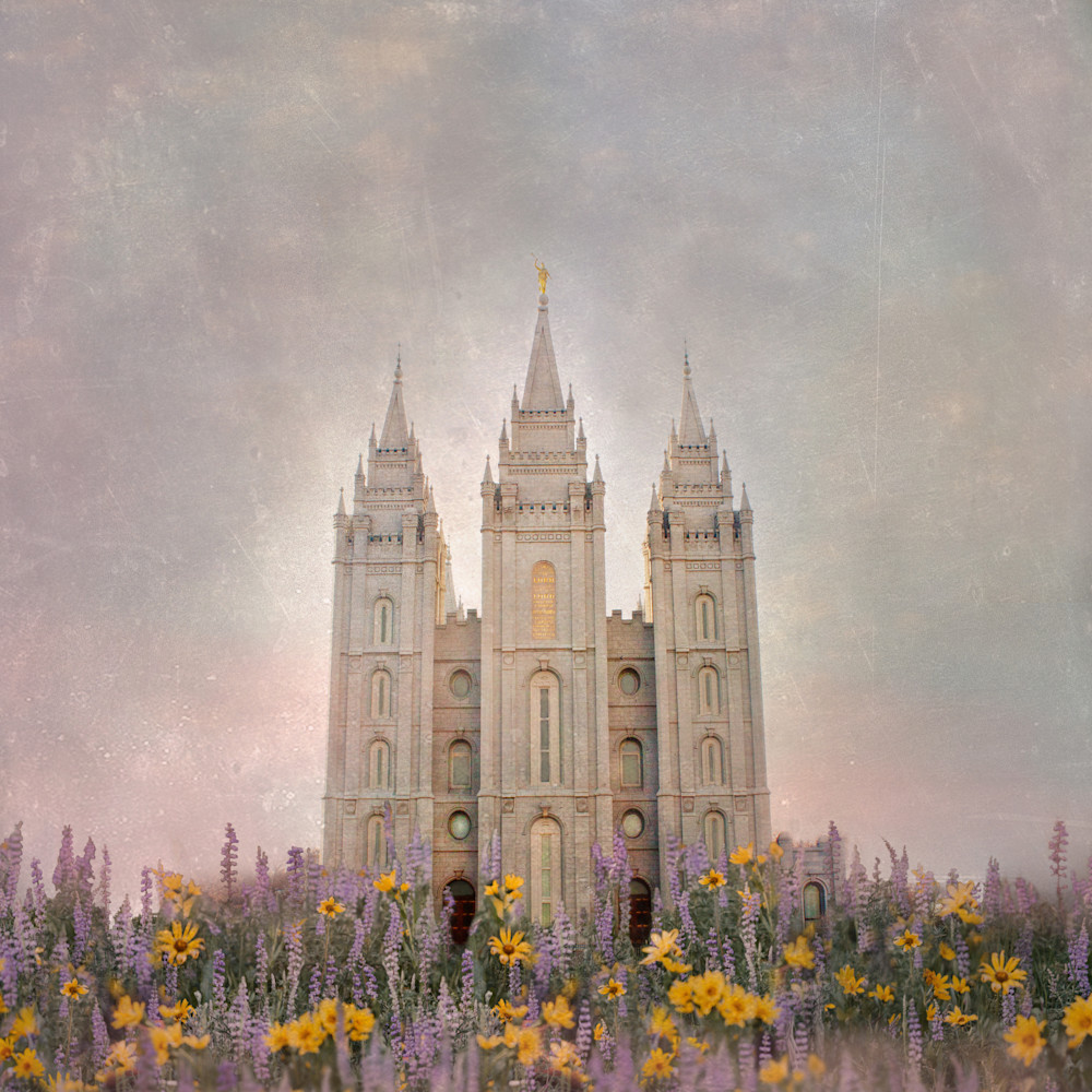 Salt Lake Temple "How Beautiful Upon The Mountains" Art | Mandy Jane Williams Art