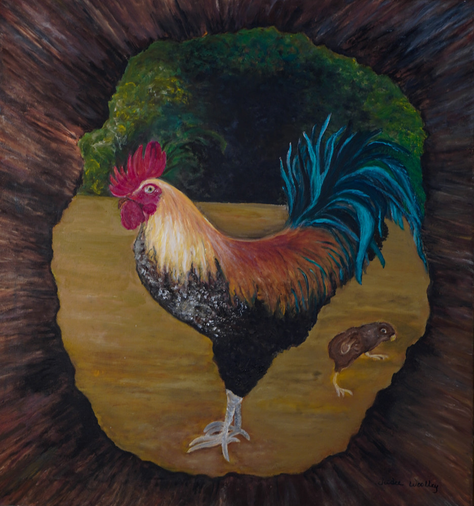 "Kauai Rooster" Art | Fantasy Art By Judee