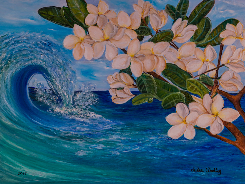 "Plumeria Wave" Art | Fantasy Art By Judee