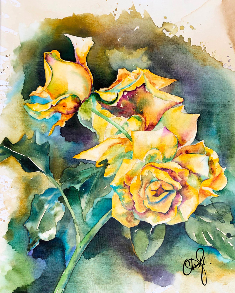 Yellow Roses Original Artwork
