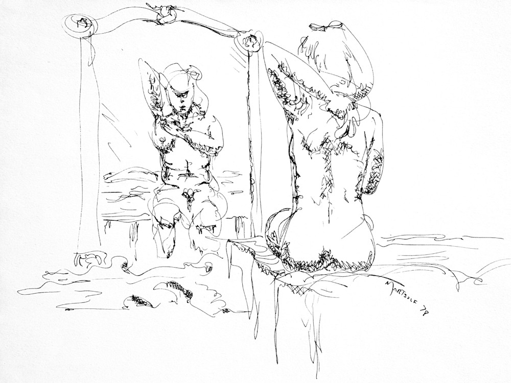 Woman Drying Herself after Bathing - Prints Woman Drying Herself after Bathing - Prints