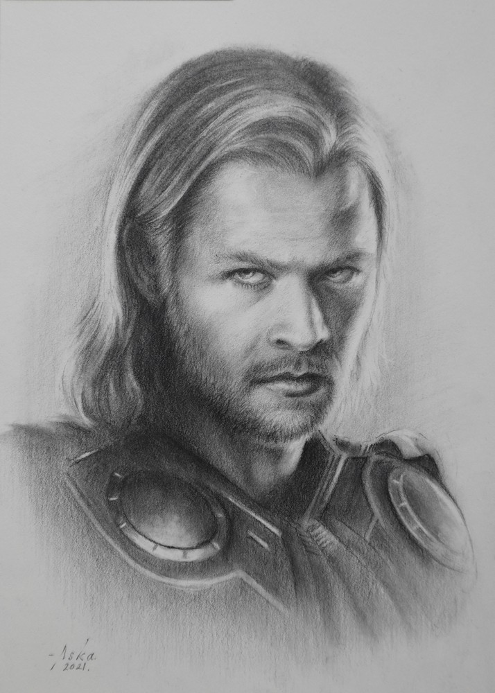 Thor Drawing by Deanna Reilly - Fine Art America