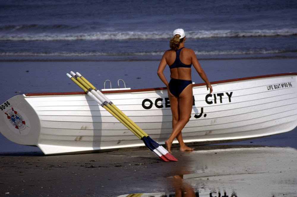 Ocean City Woman Photography Art | Lifeguard Art®