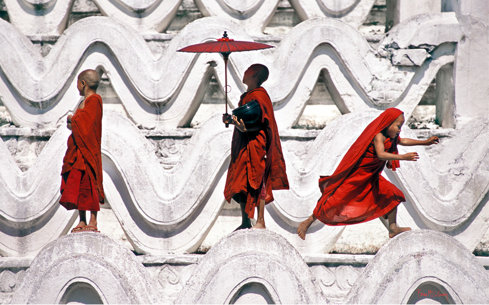 Myanmar | Pagoda, Three Monks Photography Art | Brian McGilloway Photography
