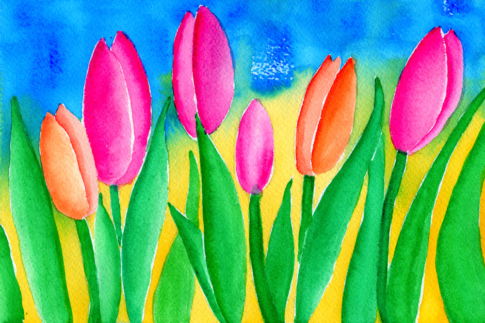 Say It With Flowers  Tulips Art | Jeanine Colini Design Art