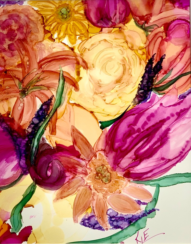 Anniversary Bouquet Art | Kimberli Esther Art for Dragonfly Couture Fashions LLC