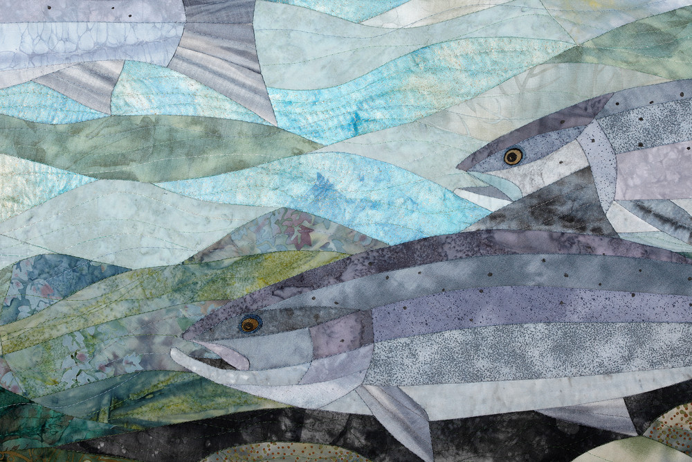 Home From The Sea Detail Art | Susan Damone Balch Art Quilts