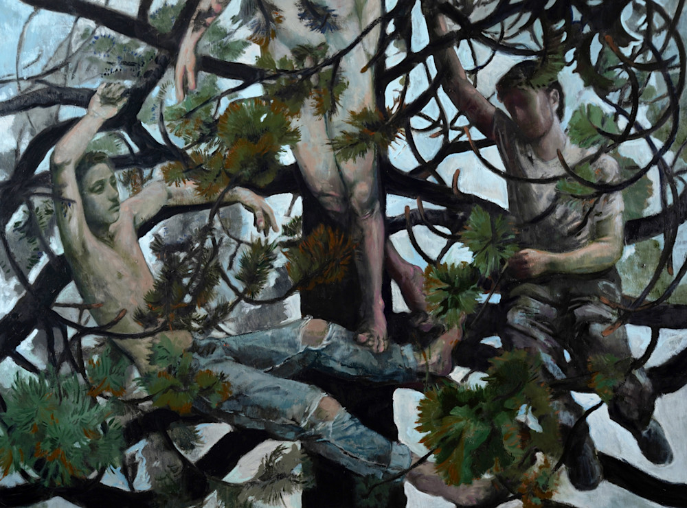 Boys In A Tree Art | Jono Wright Art