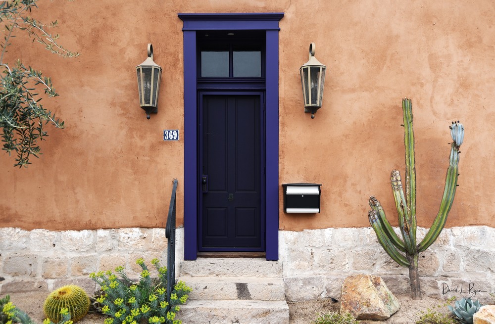 Blue Door, Brown Wall