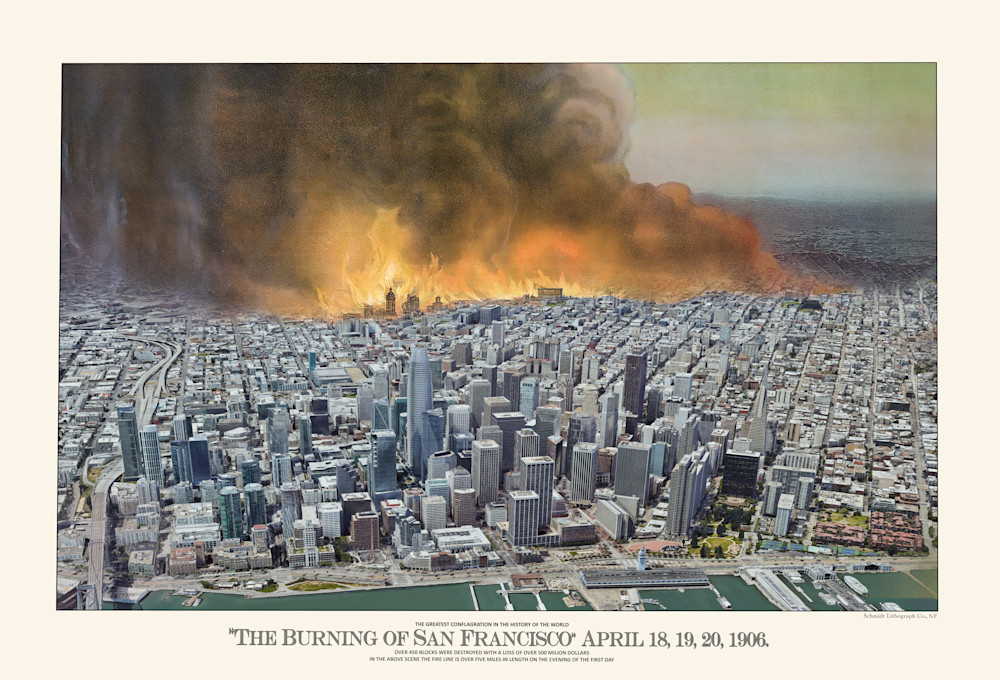 The Burning Of San Francisco 1906 Art | Mark Hersch Photography