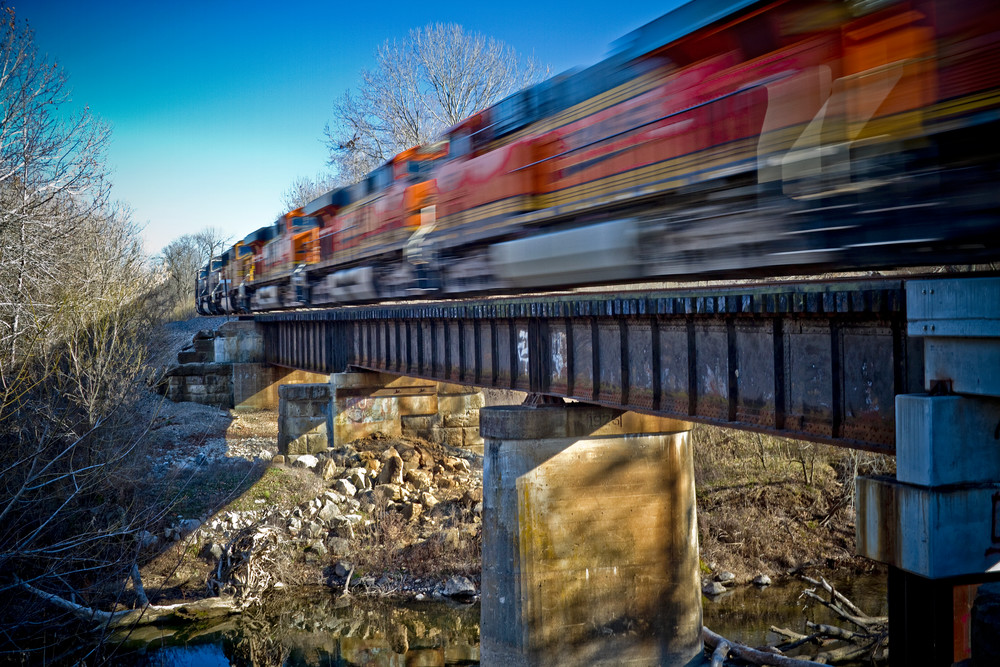 Train On An Ozarks Bridge Photography Art | Images of the Ozarks, Photography by Steve Snyder