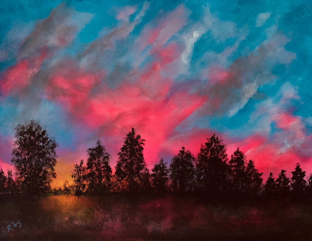 Pink Sky Sunset Art | House of Fey Art