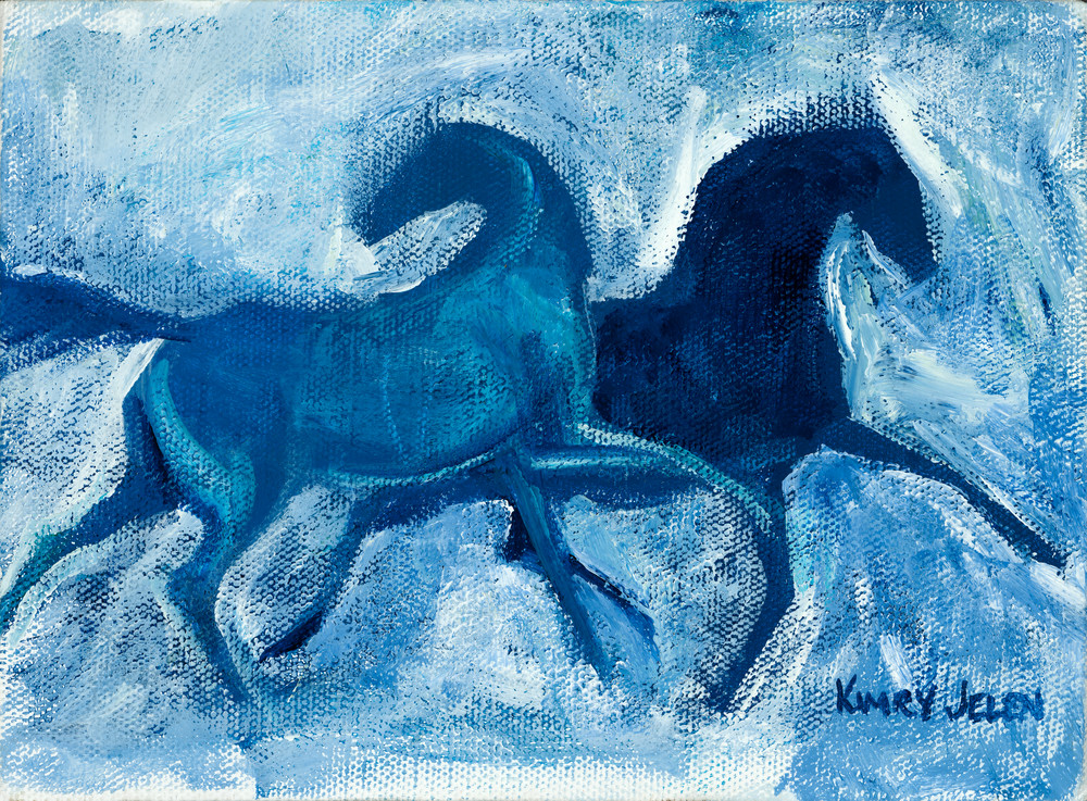 Two Blue Ponies Art | Kimry Jelen Fine Art
