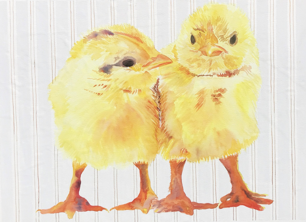 Watercolor Baby Chicks
