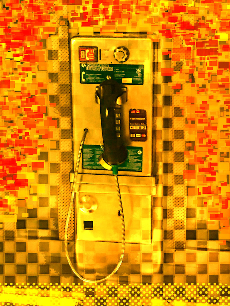 Pay Phone In Yellow