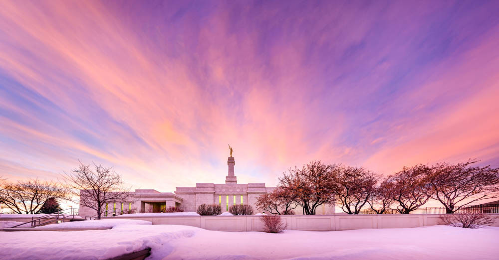 Monticello Utah Temple - Pink Sunset