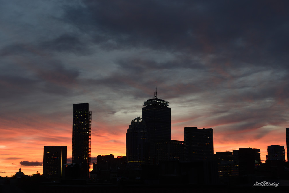 Twilight Over Boston Photography Art | neilfkadey