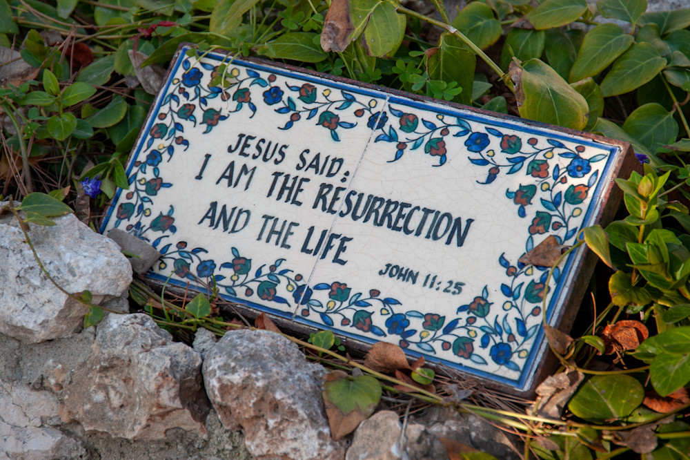 Sign At The Crucifixion Site Of Jesus Photography Art | Terry Blackburn Fine Art