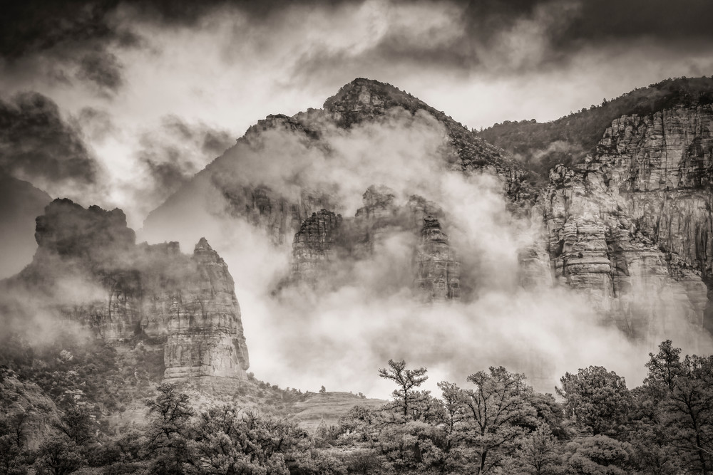 Arizona Photography wall art print | Clouded Mountain | Thomas Watkins Fine Art