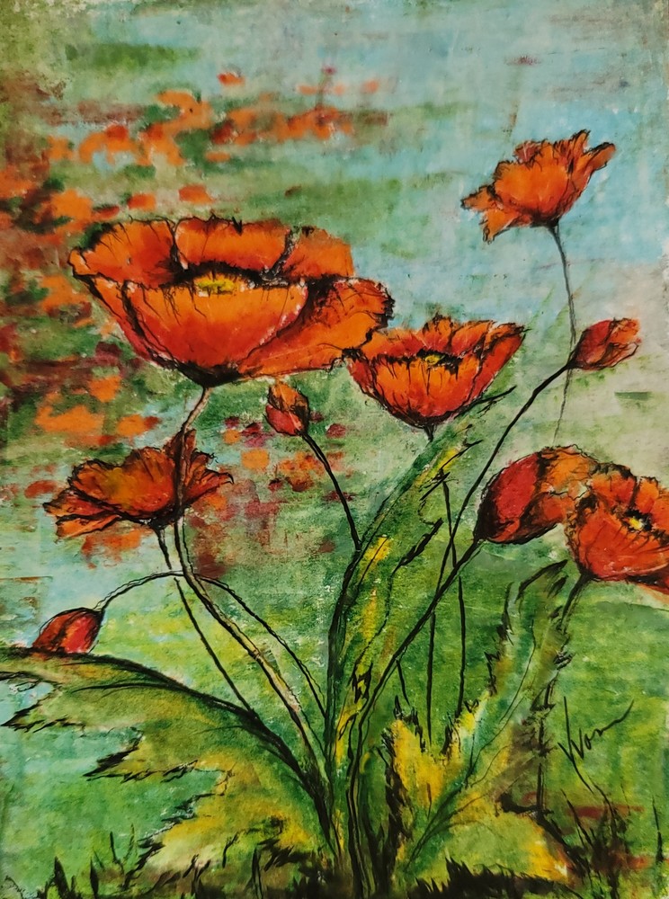 Red Poppies Art | Turn Up the Color