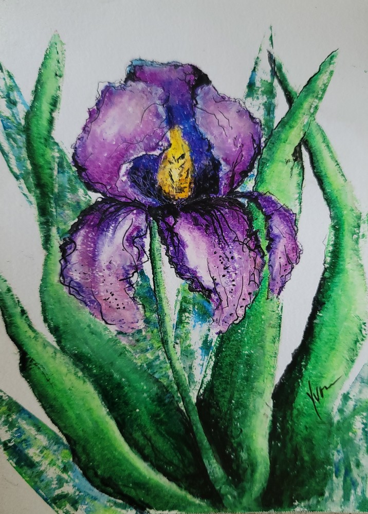 Purple Iris Art | Turn Up the Color