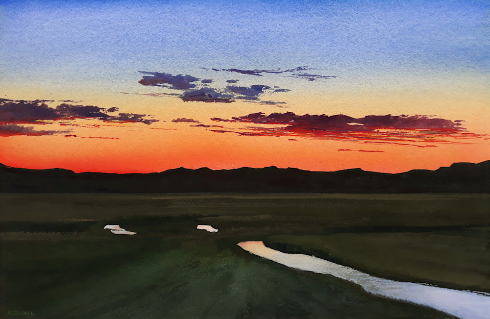 Marshland Sunset Art | Robert Duvall Landscape Paintings