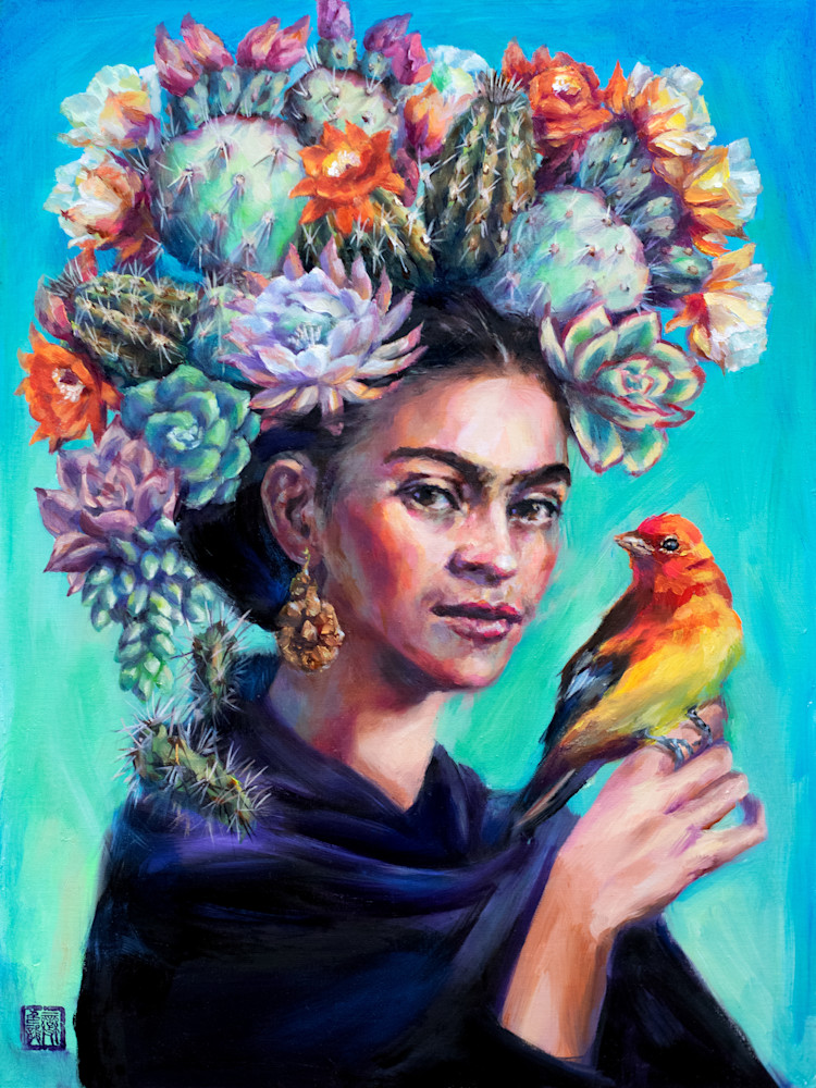 Cactus Queen: Frida 2 Art | Ans Taylor Art