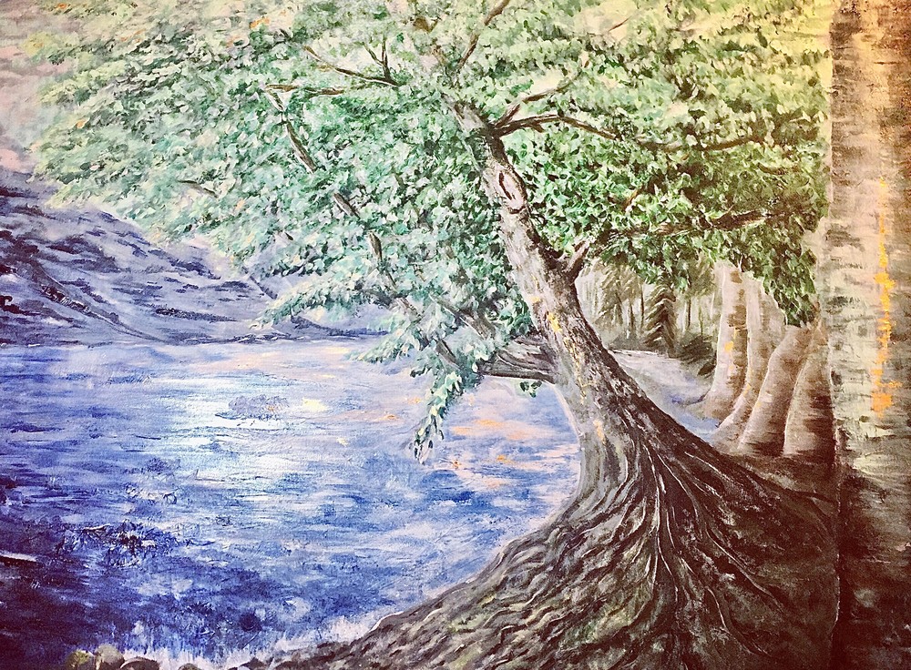 A Tree Planted By The Water Art | Kimberli Esther Art for Dragonfly Couture Fashions LLC