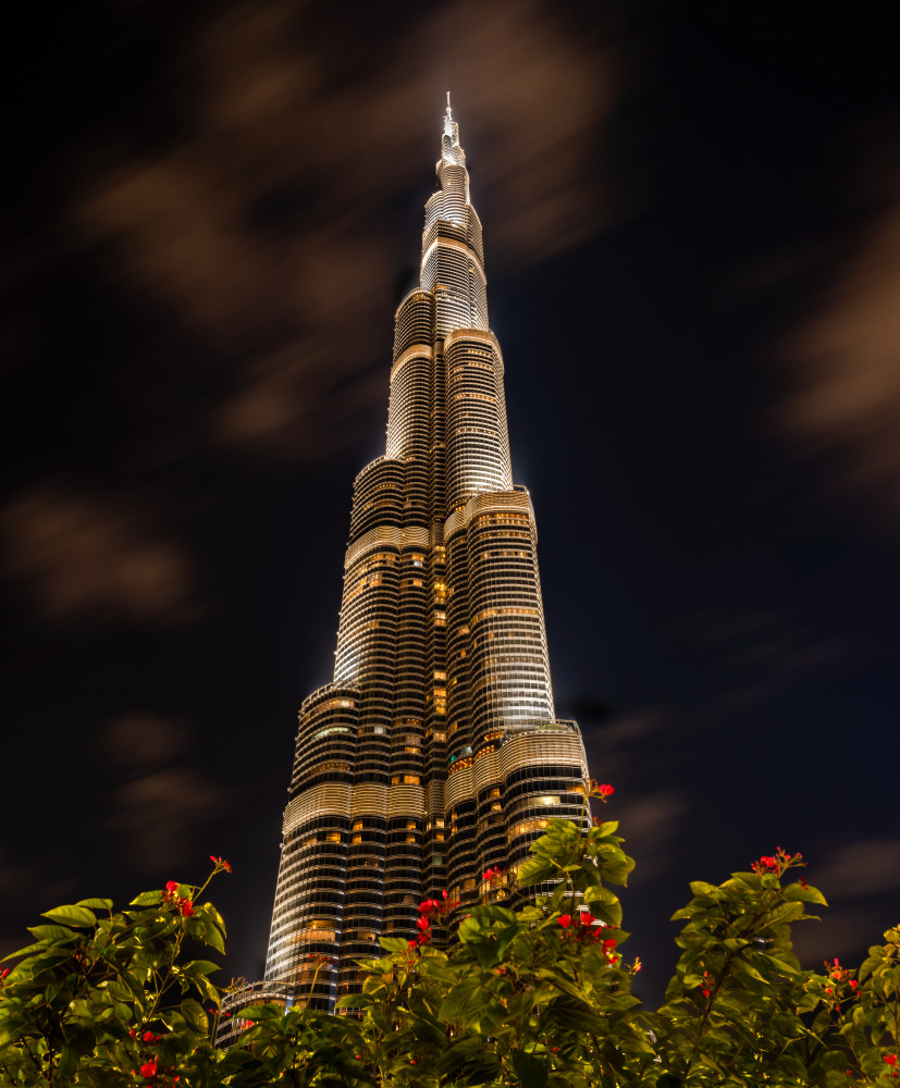 Night At The Burj Khalifa Photography Art | Rick Vyrostko Photography