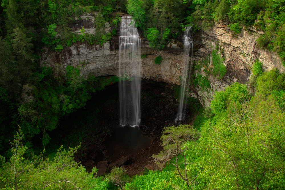 Fall Creek Falls Overlook - Smoky Mountains waterfalls fine-art photography