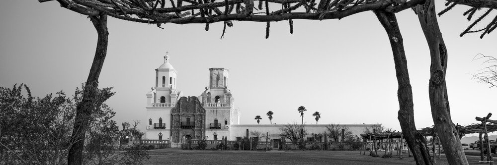 Sunrise at Mission San Xavier del Bac can be breathtaking. The other morning I arrived roughly forty minutes or so before dawn, it was a cold and crisp morning, which is what I wanted as that meant a clear winter sky