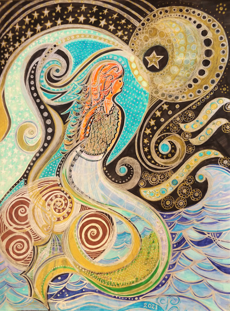 Mermaid's Mysteries Art | Cynthia Christensen Art