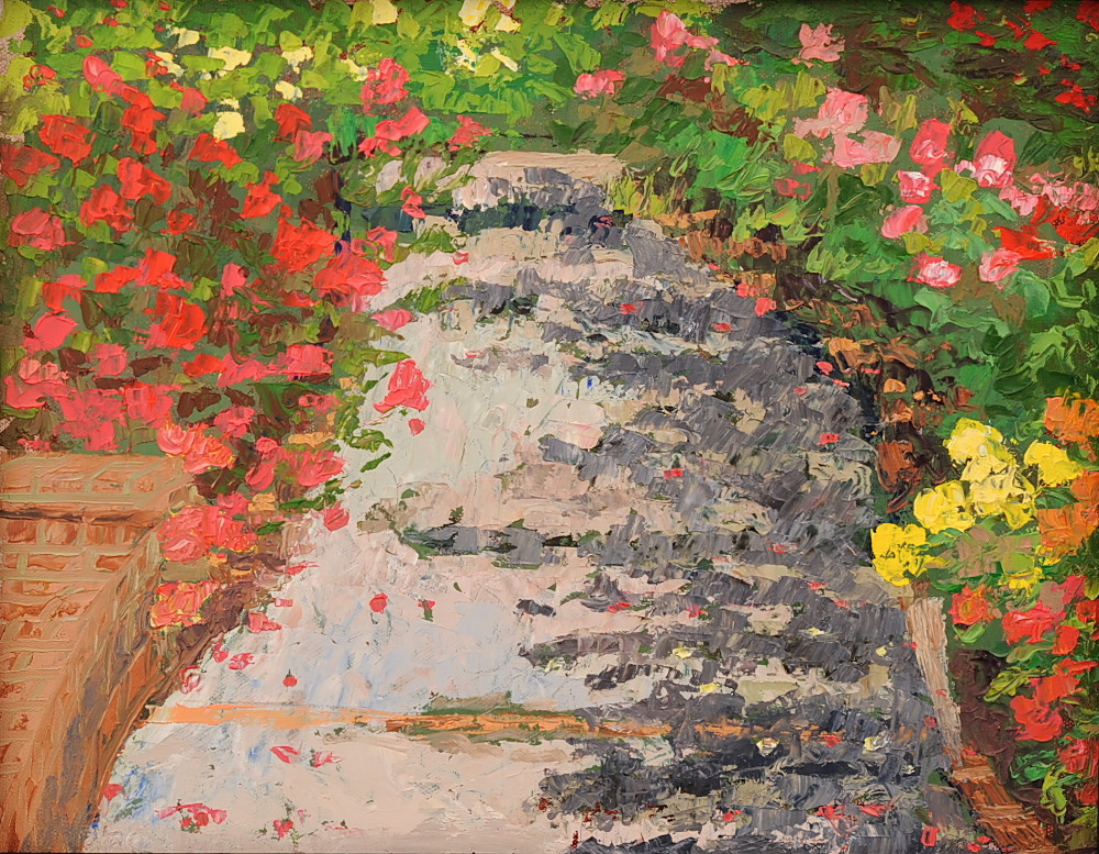 "Rose Garden Pathway" Art | Atelier NAN Gallery 21