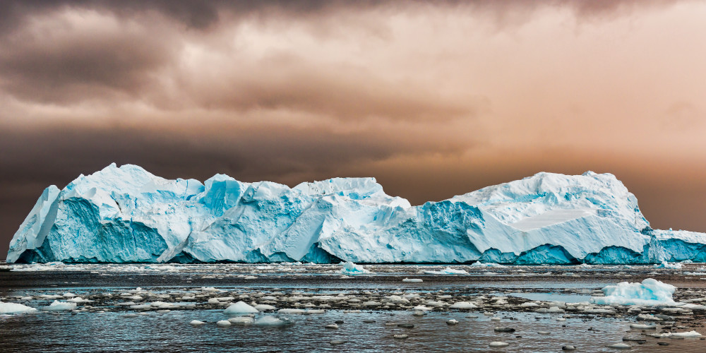 Long Blue Antarctic Ice Photography Art | Rick Vyrostko Photography