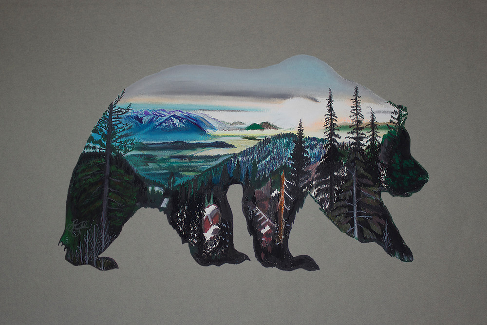 Bear Sunrise   Grey Green Art | Thom Shepherd Art