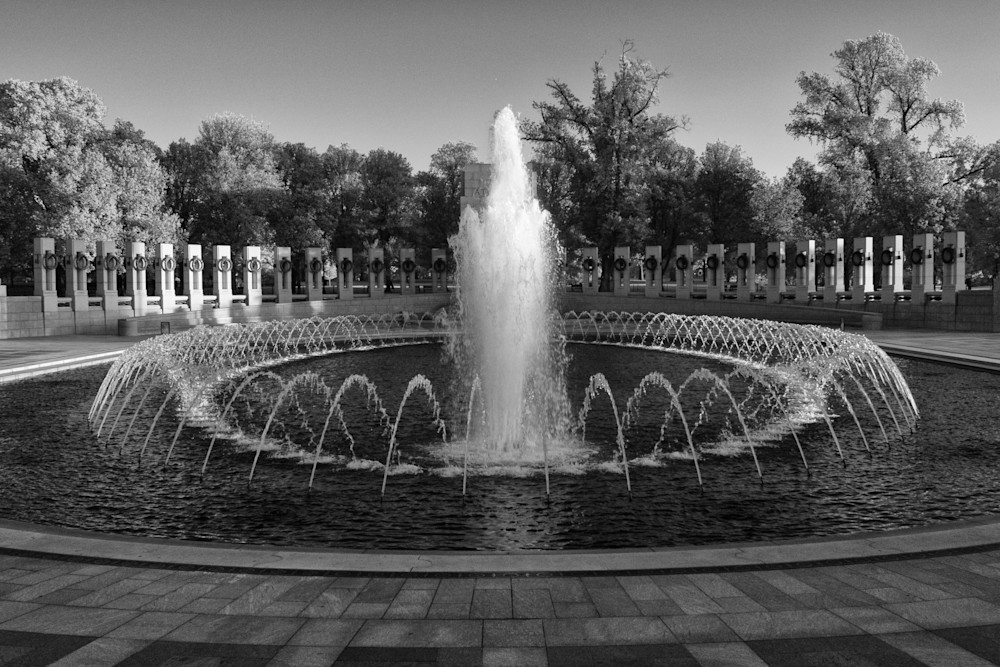 WWII Memorial Infrared Black and White WWII Memorial Infrared Black and White