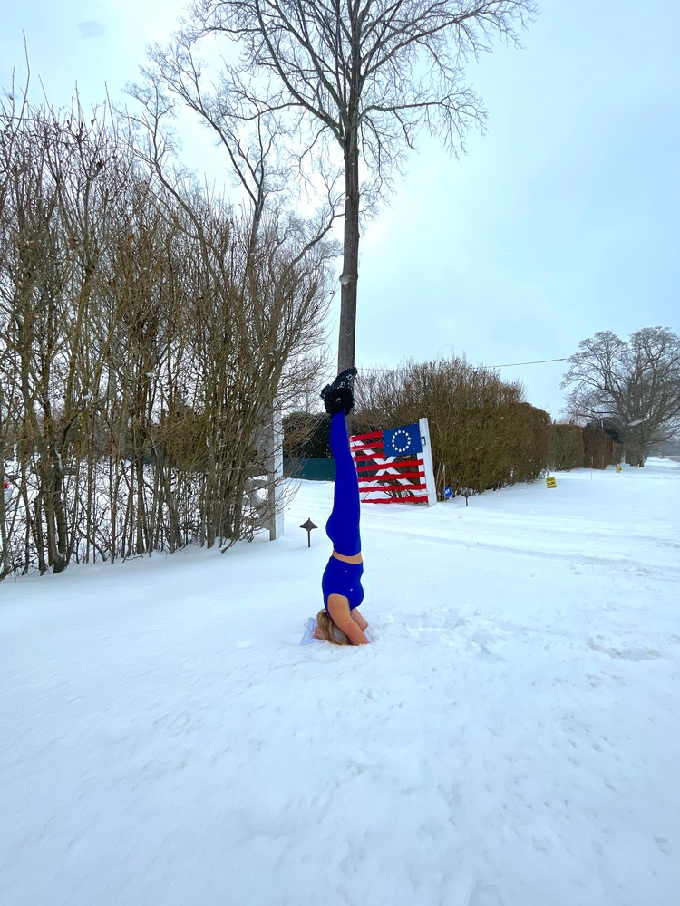 Ha Flag Snow Photography Art | invertedangel