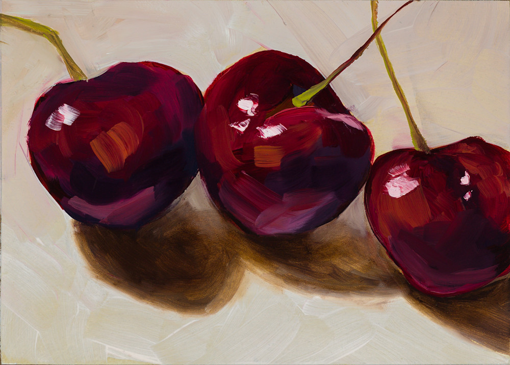 Three Cherries Art | Jennifer Richter Art