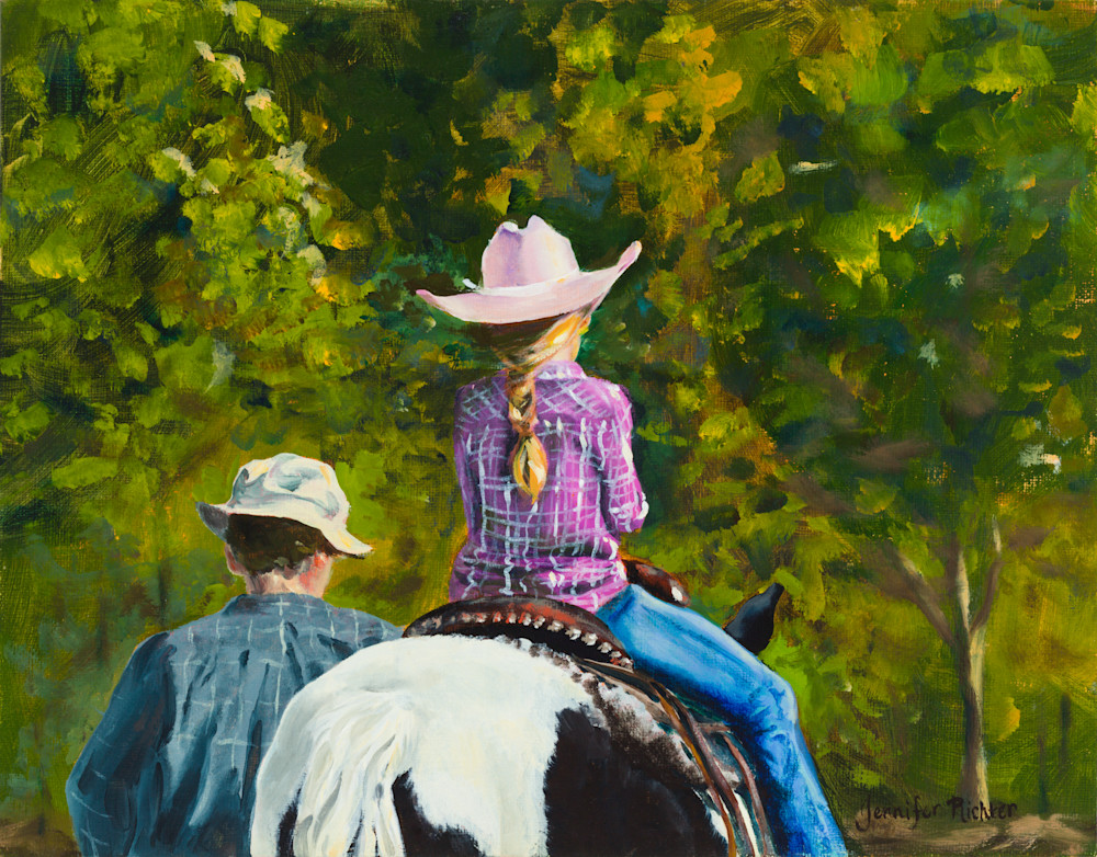Horseback Riding With Grandpa Art | Jennifer Richter Art