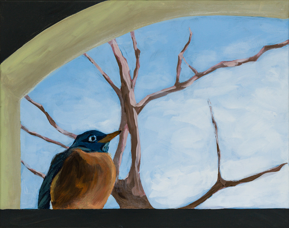 Robin At My Window Art | Jennifer Richter Art