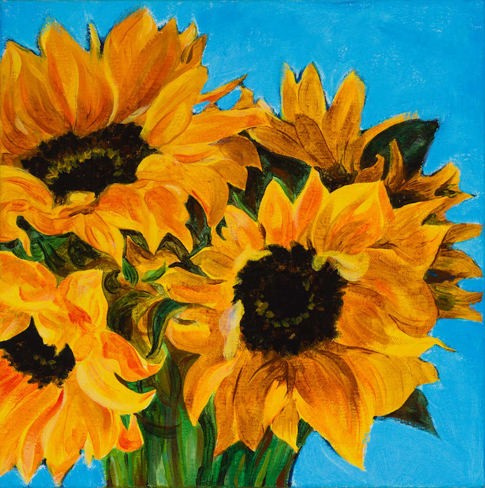 Sunflowers Art | Jennifer Richter Art