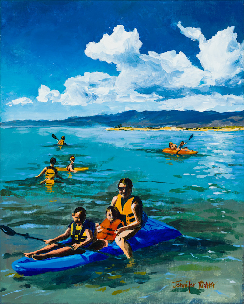 Kayaking At Bear Lake Art | Jennifer Richter Art