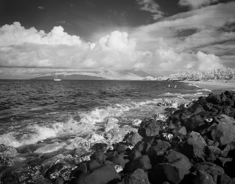 Lava Rocks, Maui Photography Art | World in Black and White
