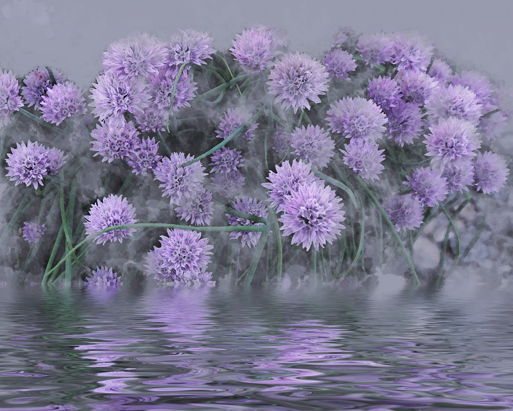 Onion Chive Planter After The Storm  Art | Art from the Soul