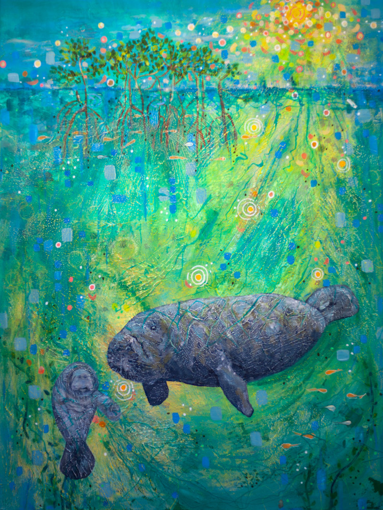 Mangrove”, 2021, unique gouache & pulp painting on handmade paper –  Constellation Studios