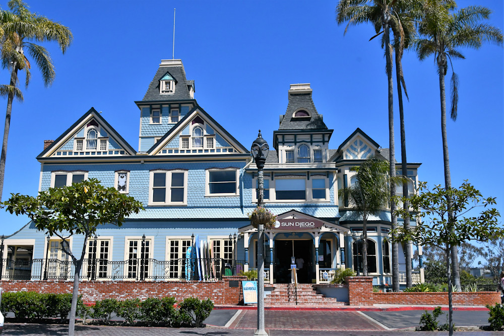 Twin Inns  Blue Victorian Carlsbad Ca  Photography Art | California to Chicago 
