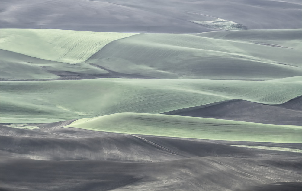 Waves Of Green In A Sea Of Black Photography Art | Monty Orr Photography