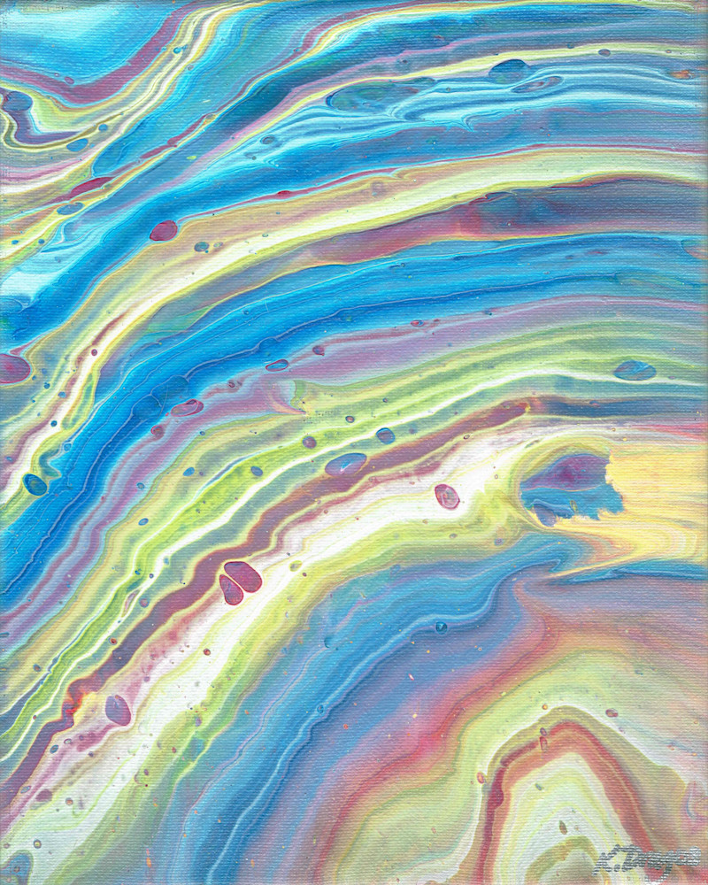 Pastel Geode - Acrylic Pour Painting Prints and Merchandise
